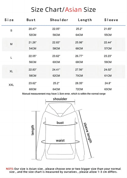 Simple Heart By Hand Print Clothes Female Hip Hop Street Hoodies Casual Fashion Sweatshirt Multicolor Pocket Women Hoody